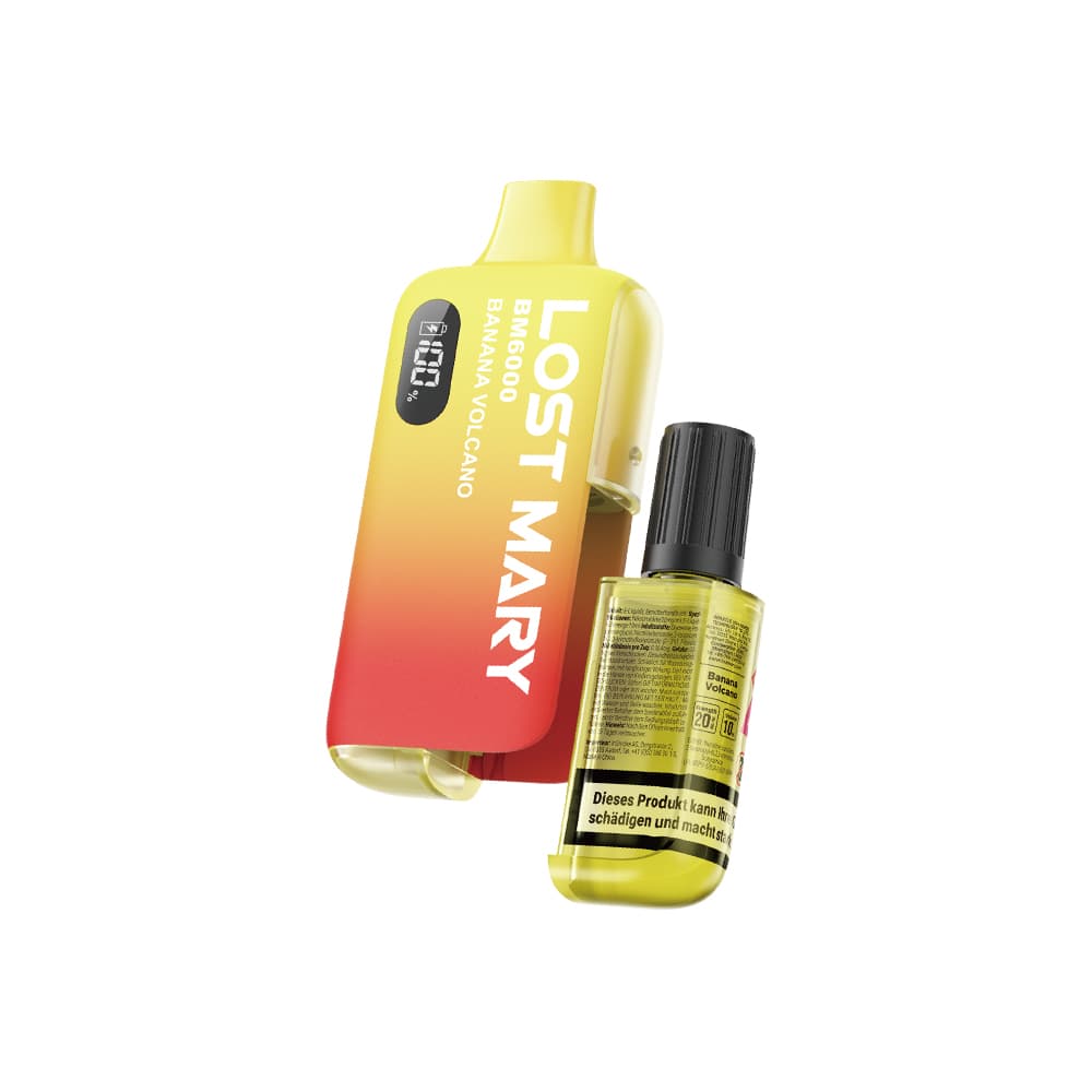 LOST MARY BM6000 - Banana Volcano Einwegvape – PouchVape.ch