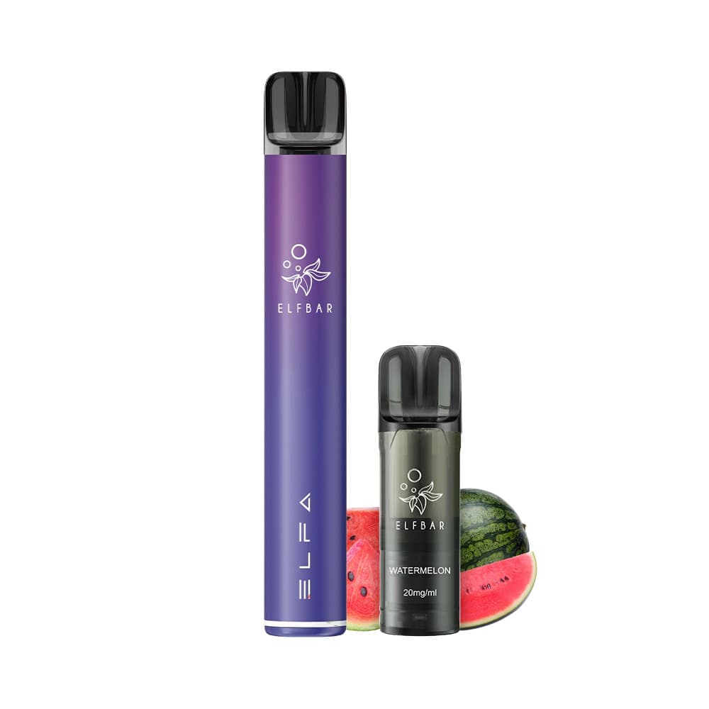 ELFBAR Elfa Pro Kit 2ml (20mg) - Aurora Purple & Watermelon Podsystem – PouchVape.ch