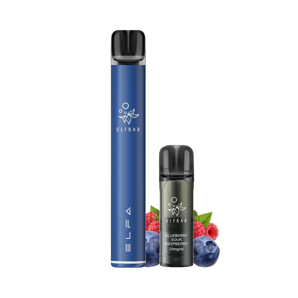 ELFBAR Elfa Kit Pro 2ml - Navy Blue & Blueberry Sour Raspbery Podsystem – PouchVape.ch