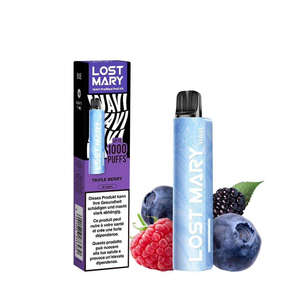 LOST MARY WAVI Kit 2ml (20mg) - Blue & Triple Berry Podsystem – PouchVape.ch